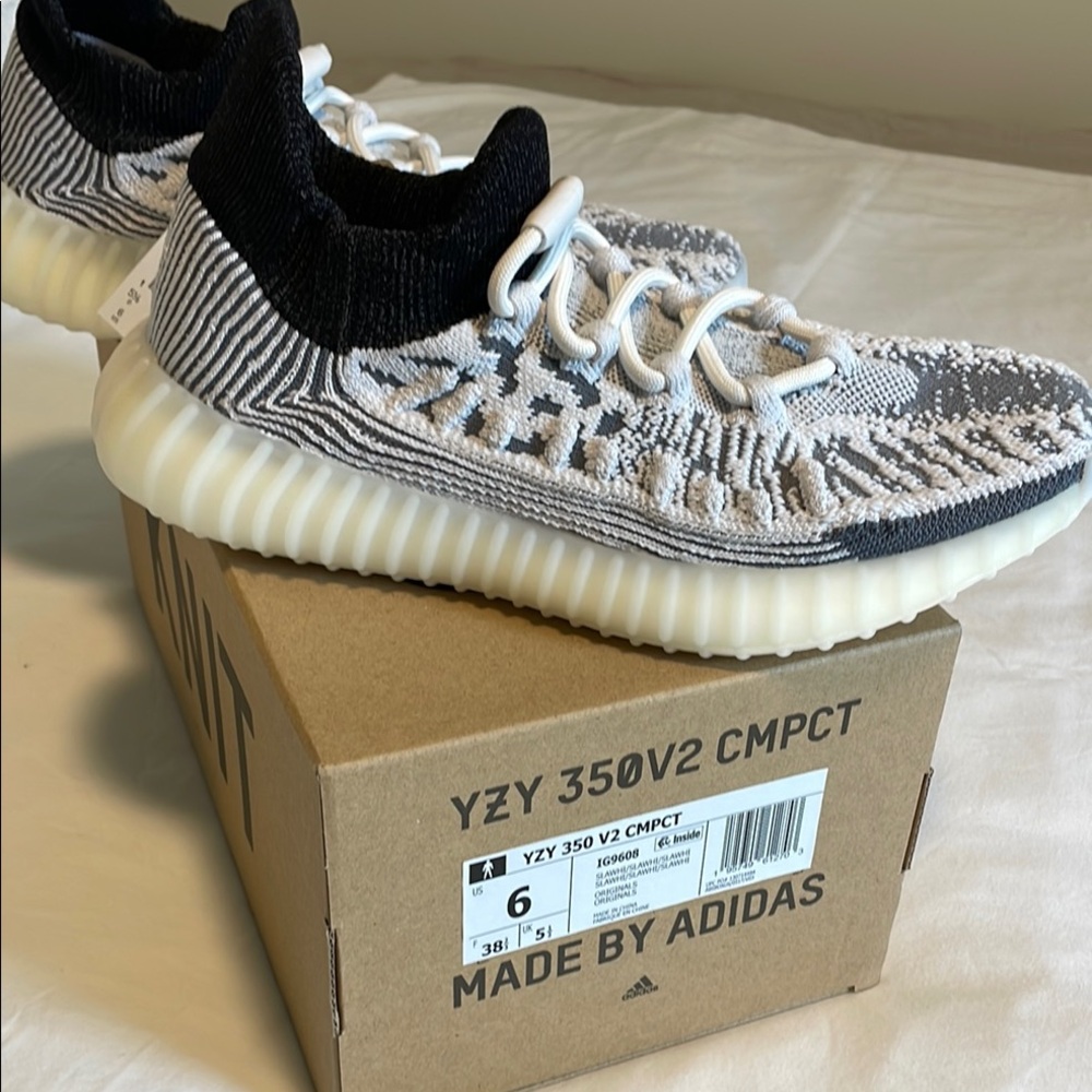 Adidas YZY 350 V2 CMPCT Black and Cream Shoes